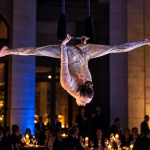 Spettacolo di danza aerea per cena di gala aziendale a Milano