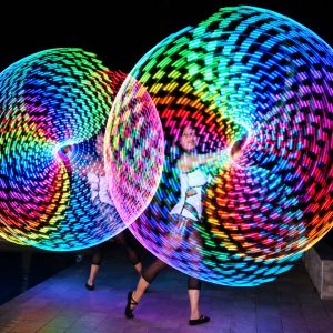 Performance LED scenografica per eventi privati e serate esclusive