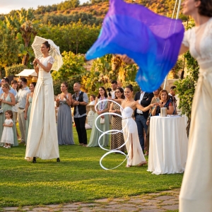 Accoglienza scenografica degli ospiti per matrimoni ed eventi eleganti